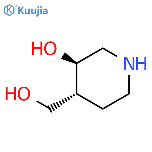(3R,4R)-rel-3-Hydroxy-4-piperidinemethanol structure