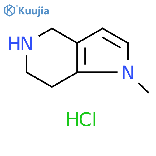 1-methyl-1H,4H,5H,6H,7H-pyrrolo3,2-cpyridine hydrochloride structure