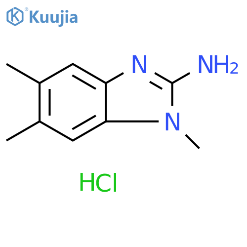 1,5,6-Trimethyl-1H-benzo[d]imidazol-2-amine hydrochloride structure