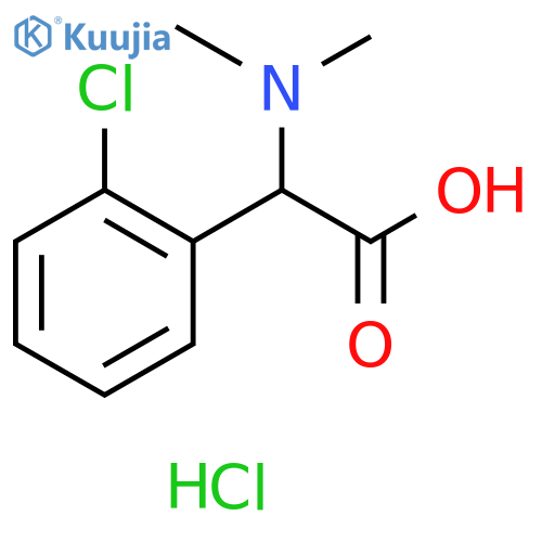 2-(2-chlorophenyl)-2-(dimethylamino)acetic acid hydrochloride structure