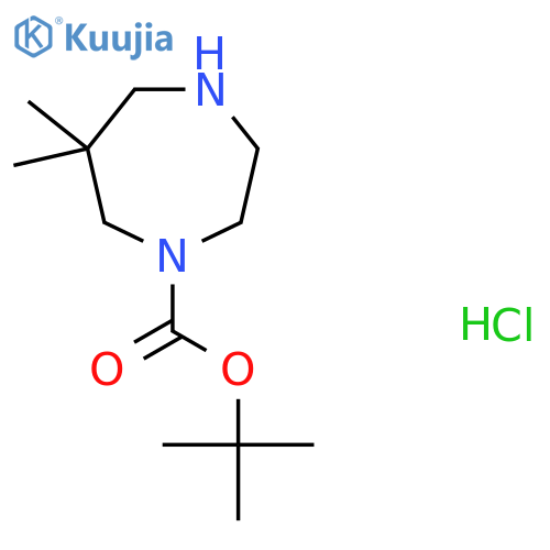 tert-Butyl 6,6-dimethyl-1,4-diazepane-1-carboxylate hydrochloride structure