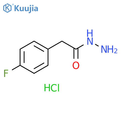 2-(4-fluorophenyl)acetohydrazidehydrochloride structure