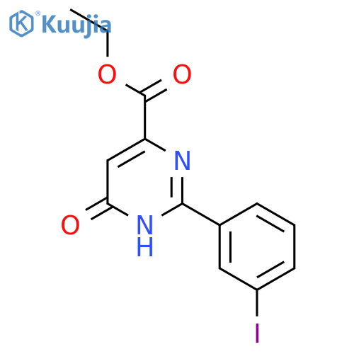 Ethyl 6-hydroxy-2-(3-iodophenyl)pyrimidine-4-carboxylate structure