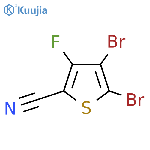 4,5-Dibromo-3-fluorothiophene-2-carbonitrile structure