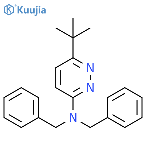 N,N-DIBENZYL-6-(TERT-BUTYL)PYRIDAZIN-3-AMINE structure