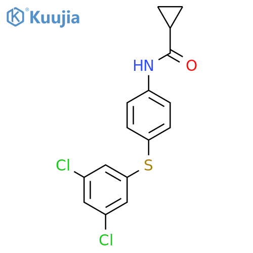 N-(4-((3,5-Dichlorophenyl)thio)phenyl)cyclopropanecarboxamide structure