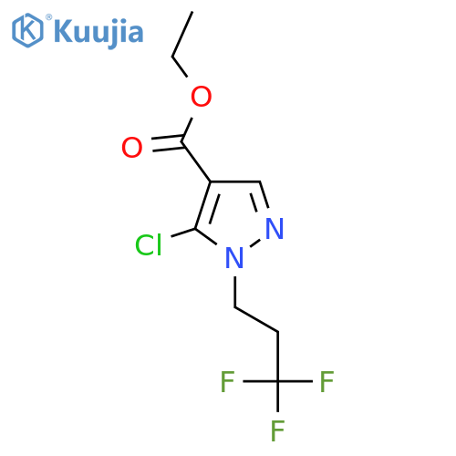 Ethyl 5-chloro-1-(3,3,3-trifluoropropyl)-1H-pyrazole-4-carboxylate structure