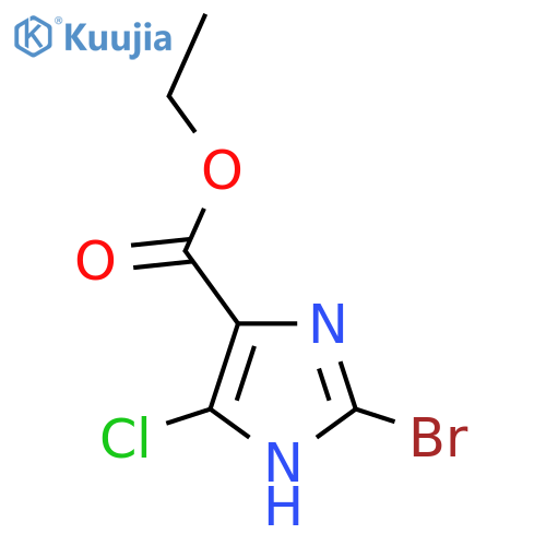 Ethyl 2-bromo-4-chloro-1H-imidazole-5-carboxylate structure