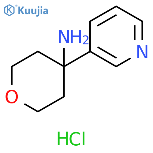 2H-Pyran-4-amine, tetrahydro-4-(3-pyridinyl)-, hydrochloride (1:1) structure