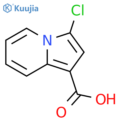 1-Indolizinecarboxylic acid, 3-chloro- structure