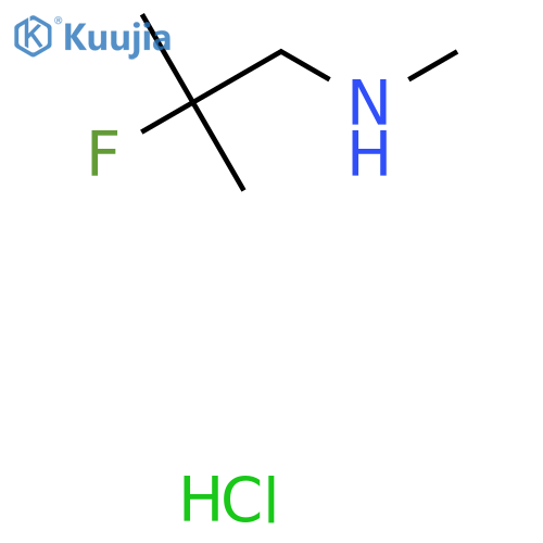 (2-fluoro-2-methylpropyl)(methyl)amine hydrochloride structure