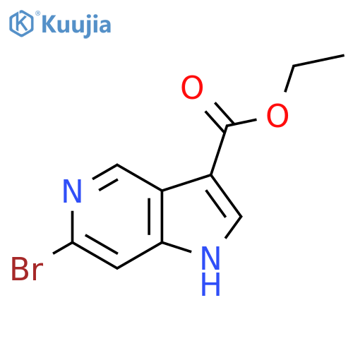 Ethyl 6-bromo-1H-pyrrolo[3,2-c]pyridine-3-carboxylate structure