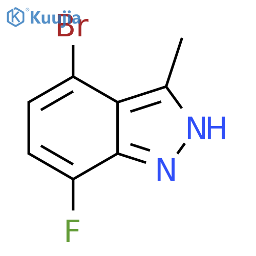 4-Bromo-7-fluoro-3-methyl-1H-indazole structure