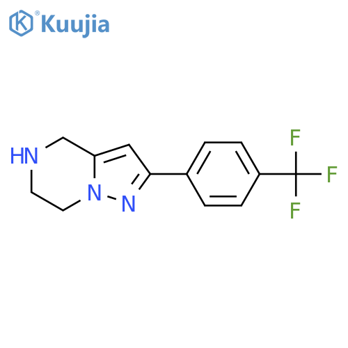 2-(4-(Trifluoromethyl)phenyl)-4,5,6,7-tetrahydropyrazolo[1,5-A]pyrazine structure