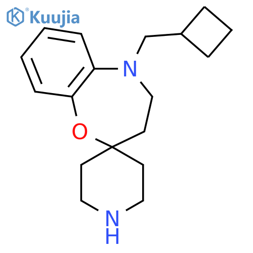 5-(Cyclobutylmethyl)-4,5-dihydro-3H-spiro[benzo[B][1,4]oxazepine-2,4'-piperidine] structure