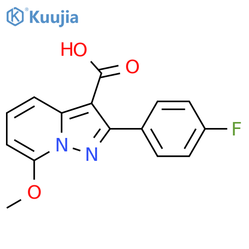 2-(4-Fluorophenyl)-7-methoxypyrazolo[1,5-A]pyridine-3-carboxylic acid structure