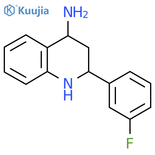 2-(3-Fluorophenyl)-1,2,3,4-tetrahydroquinolin-4-amine structure