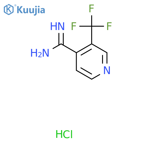 3-(Trifluoromethyl)isonicotinimidamide hydrochloride structure