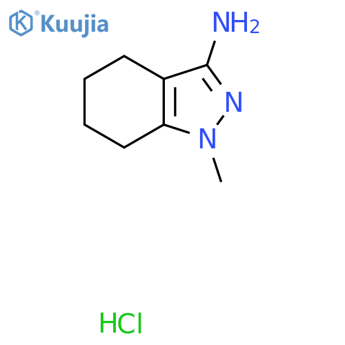 1-Methyl-4,5,6,7-tetrahydro-1H-indazol-3-amine hydrochloride structure
