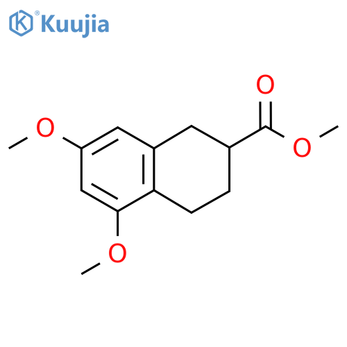 Methyl 5,7-dimethoxy-1,2,3,4-tetrahydronaphthalene-2-carboxylate structure