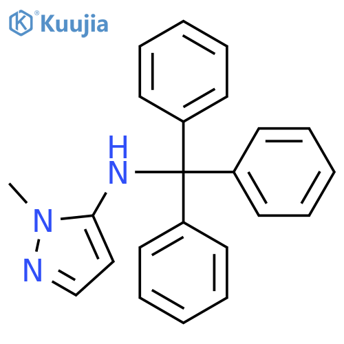1H-Pyrazol-5-amine, 1-methyl-N-(triphenylmethyl)- structure