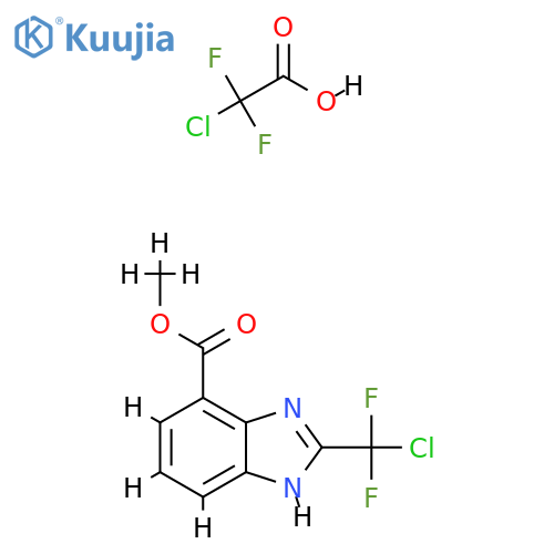methyl 2-(chlorodifluoromethyl)-1H-benzo[d]imidazole-7-carboxylate 2-chloro-2,2-difluoroacetate structure