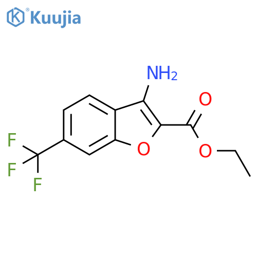 ethyl 3-amino-6-(trifluoromethyl)benzofuran-2-carboxylate structure