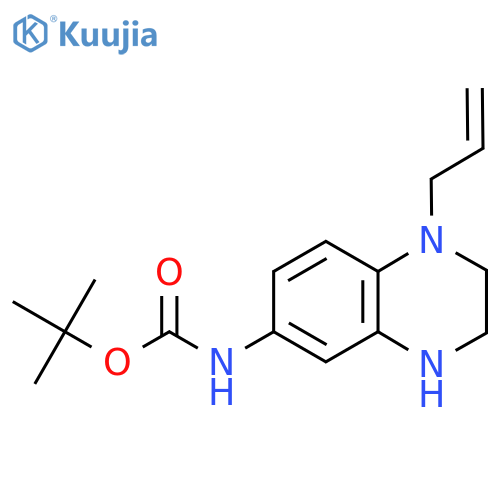 Tert-Butyl (1-allyl-1,2,3,4-tetrahydroquinoxalin-6-yl)carbamate structure