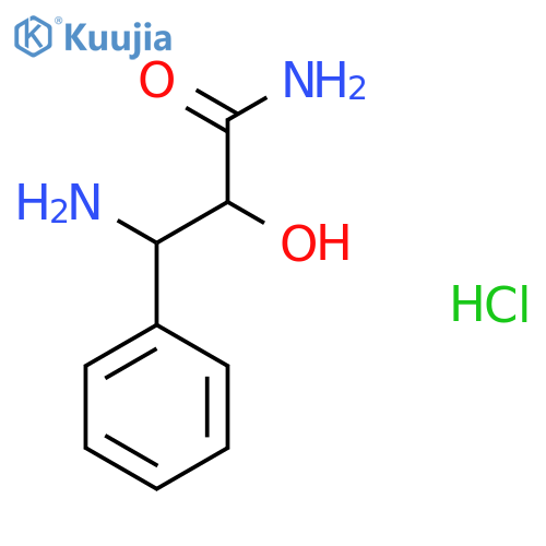 3-Amino-2-hydroxy-3-phenylpropanamide hydrochloride structure