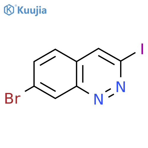 7-Bromo-3-iodocinnoline structure