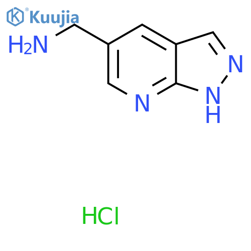 1H-pyrazolo[3,4-b]pyridin-5-ylmethanamine hydrochloride structure