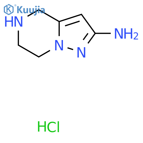 4,5,6,7-Tetrahydropyrazolo[1,5-a]pyrazin-2-amine hydrochloride structure