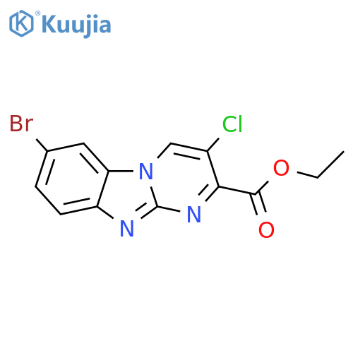 Ethyl 7-bromo-3-chlorobenzo[4,5]imidazo[1,2-a]pyrimidine-2-carboxylate structure