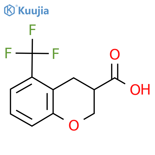 5-(Trifluoromethyl)chroman-3-carboxylic acid structure