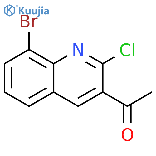 Ethanone, 1-(8-bromo-2-chloro-3-quinolinyl)- structure