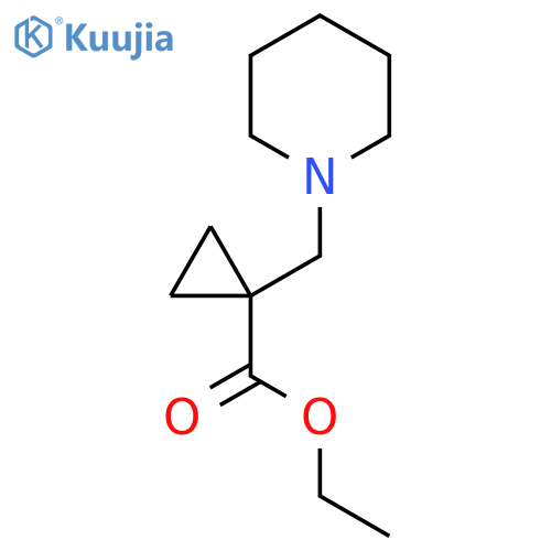 Ethyl 1-(piperidin-1-ylmethyl)cyclopropanecarboxylate structure
