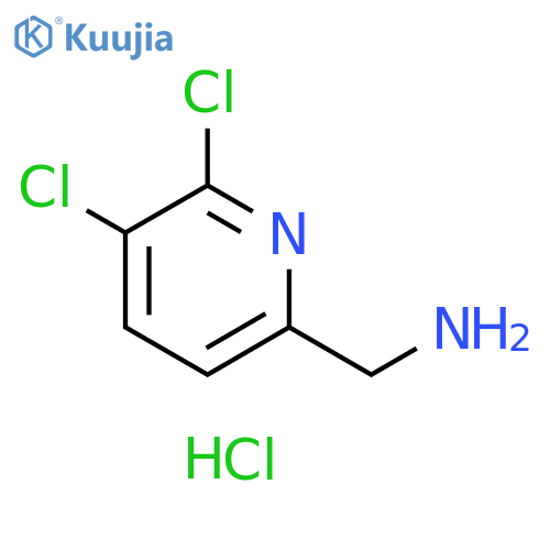 (5,6-dichloro-2-pyridyl)methanamine;hydrochloride structure