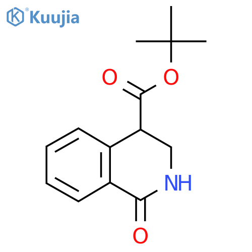 Tert-Butyl 1-oxo-1,2,3,4-tetrahydroisoquinoline-4-carboxylate structure