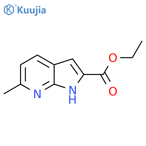 Ethyl 6-methyl-1H-pyrrolo[2,3-b]pyridine-2-carboxylate structure