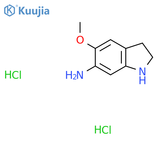 5-Methoxyindolin-6-amine dihydrochloride structure