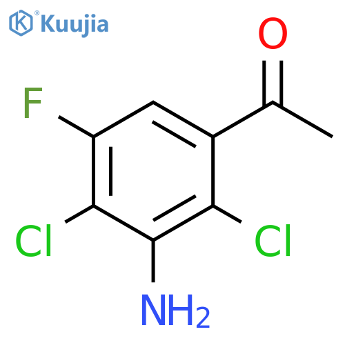 1-(3-Amino-2,4-dichloro-5-fluorophenyl)ethanone structure