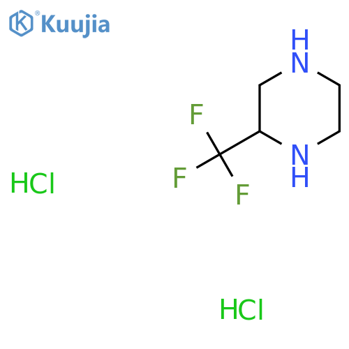 2-(Trifluoromethyl)piperazine dihydrochloride structure