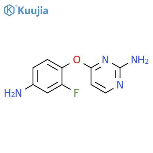 4-(4-amino-2-fluorophenoxy)pyrimidin-2-amine structure
