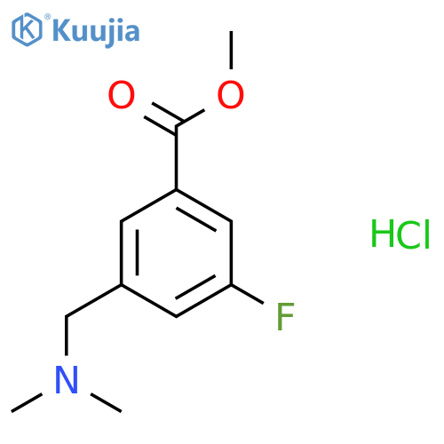 Methyl 3-((dimethylamino)methyl)-5-fluorobenzoate hydrochloride structure