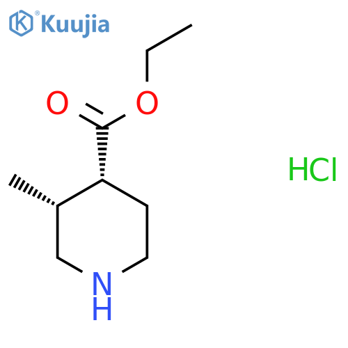 cis-Ethyl 3-methylpiperidine-4-carboxylate hcl structure