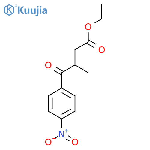 Ethyl 3-methyl-4-(4-nitrophenyl)-4-oxobutanoate structure
