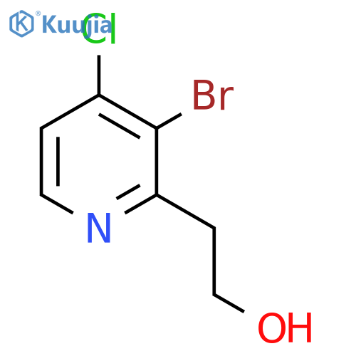 2-(3-Bromo-4-chloropyridin-2-yl)ethanol structure