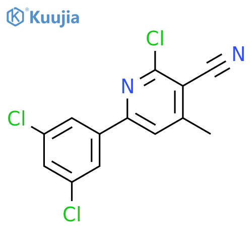 3-Pyridinecarbonitrile, 2-chloro-6-(3,5-dichlorophenyl)-4-methyl- structure