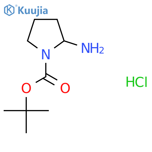Tert-Butyl 2-aminopyrrolidine-1-carboxylate hydrochloride structure
