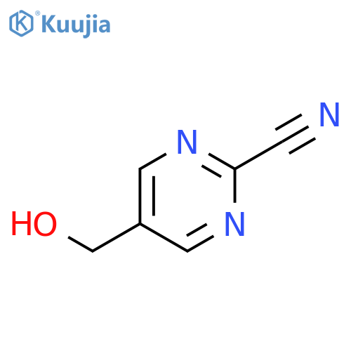5-(Hydroxymethyl)pyrimidine-2-carbonitrile structure